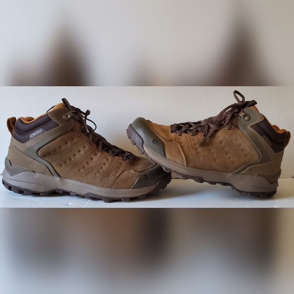 Oboz Shoes Oboz Mens Sypes Mid Leather Bdry Waterproof Hiking Boots
